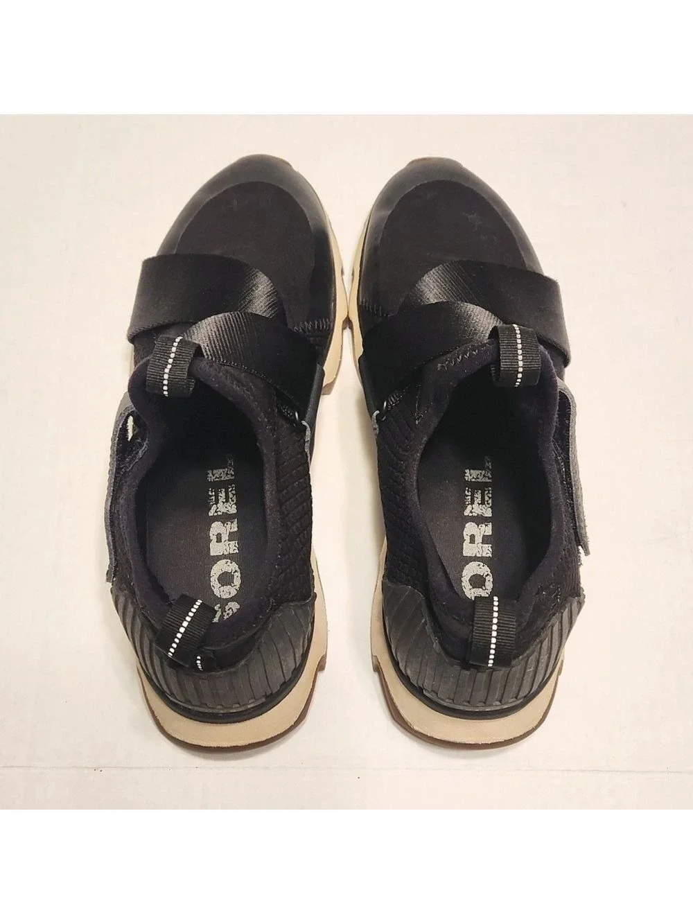 Sorel Kinetic Black Slip On Sneakers Size 7